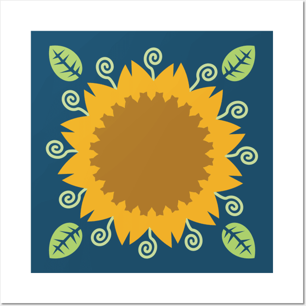 Sunflower Wall Art by evisionarts